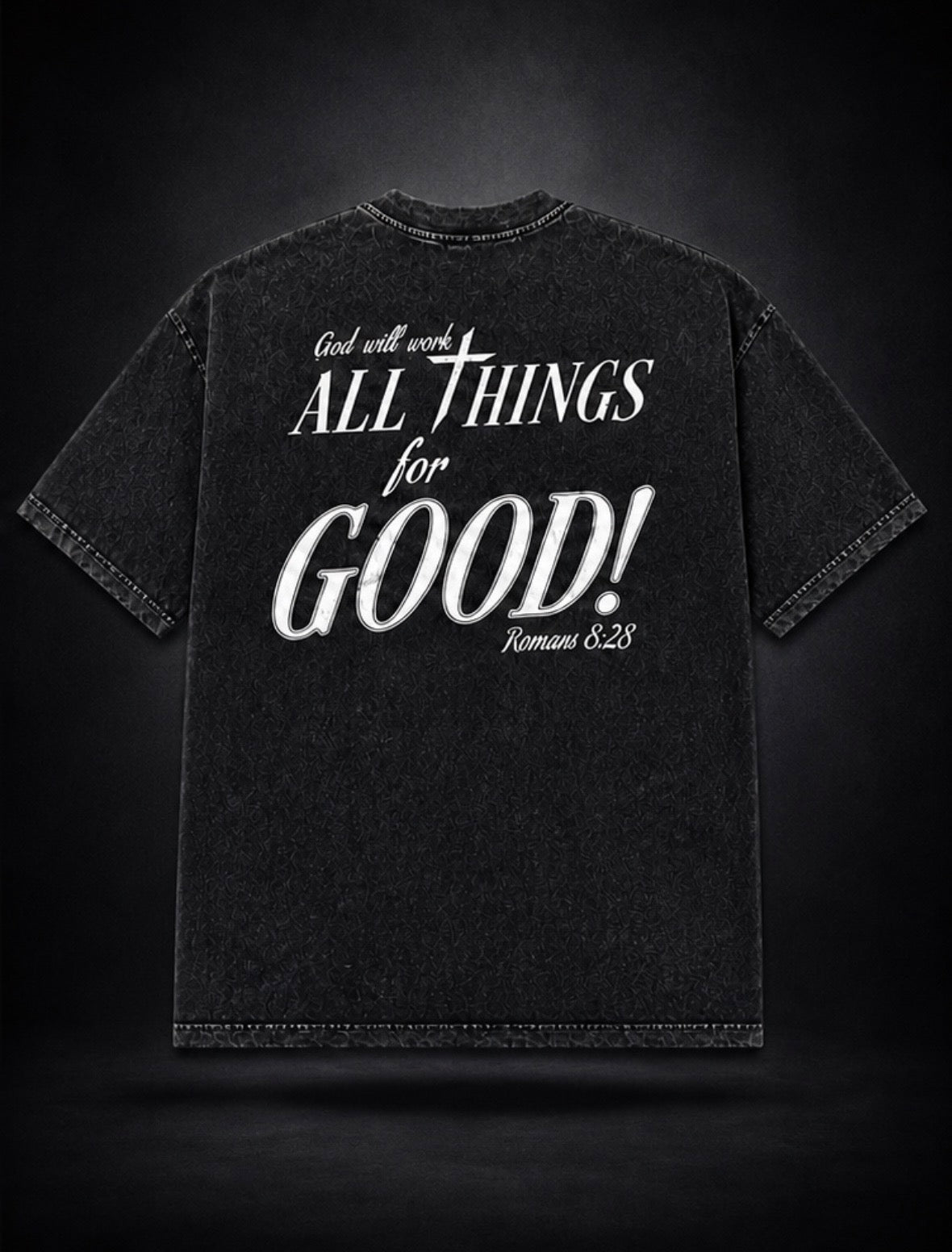 All Things For Good Tee- Black/Blue