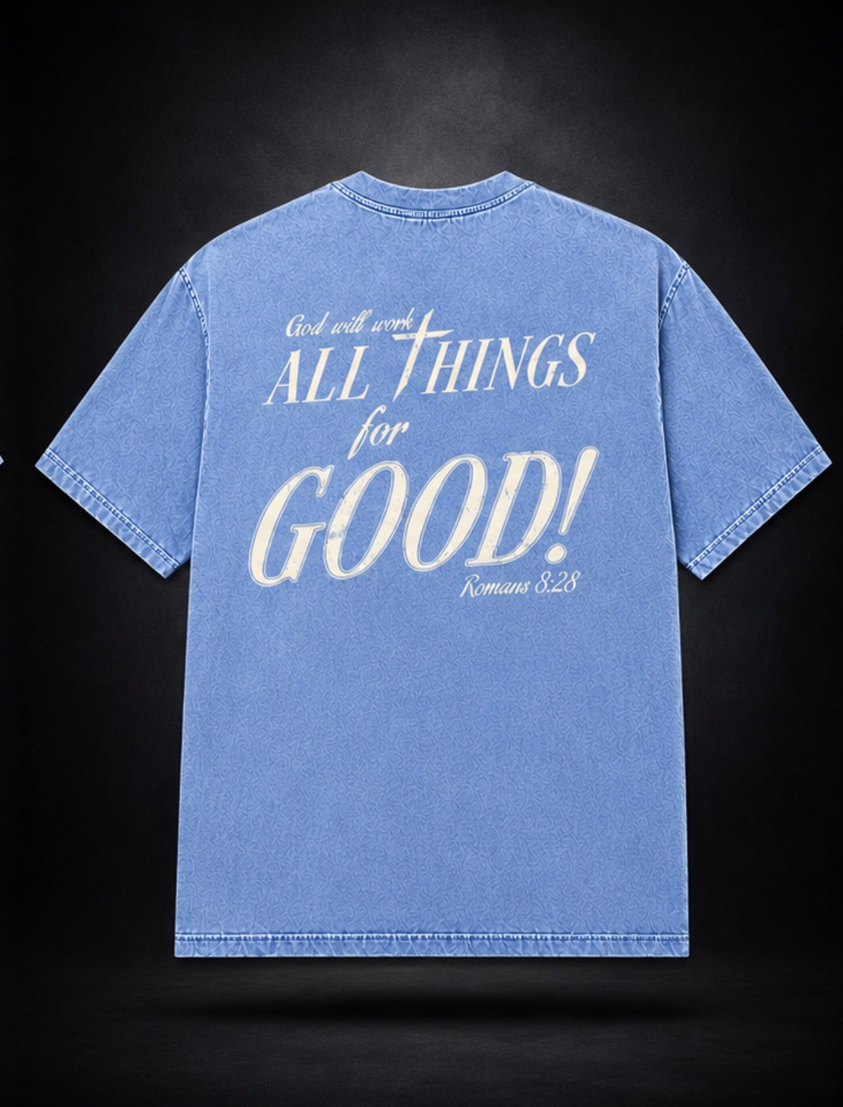 All Things For Good Tee- Black/Blue